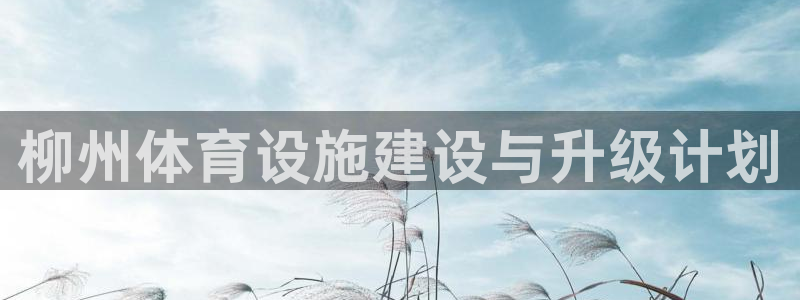 意昂4娱乐首页官网下载：柳州体育设施建设与升级计划