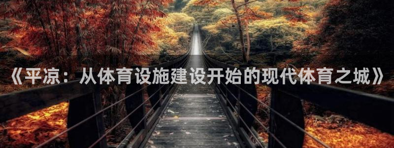 意昂体育4软件：《平凉：从体育设施建设开始的现代体育